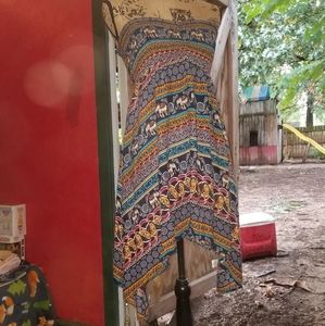 Hippie boho asymmetrical dress